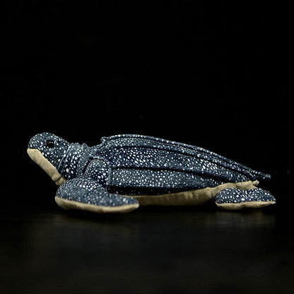 Realistic leatherback turtle plush