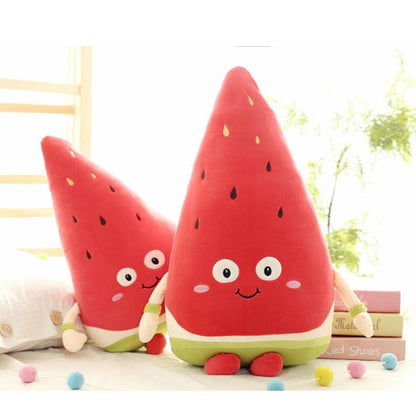 Kawaii smiling watermelon plush toy