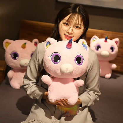 Super cute unicorn kitten plush toy