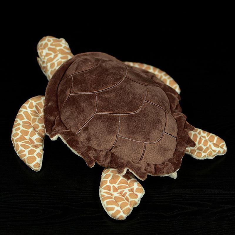 Realistic leatherback turtle plush