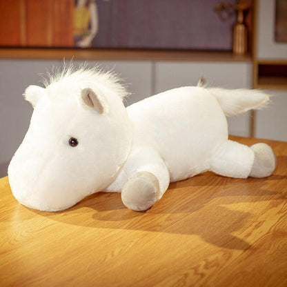 Peluche cheval couché super mignon