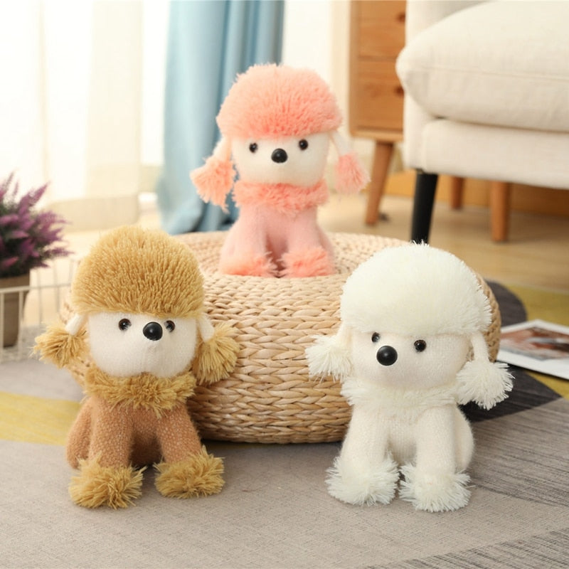 Fluffy poodle stuffed animals