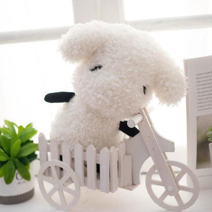 Adorable White Sheep Plush Doll