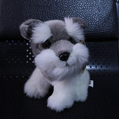 Super cute Schnauzer plush toy