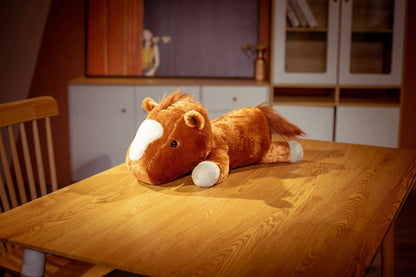 Super cute lying horse plush toy