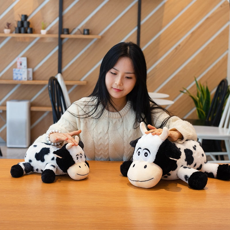 Fuzzy Ploppy Cow Plush