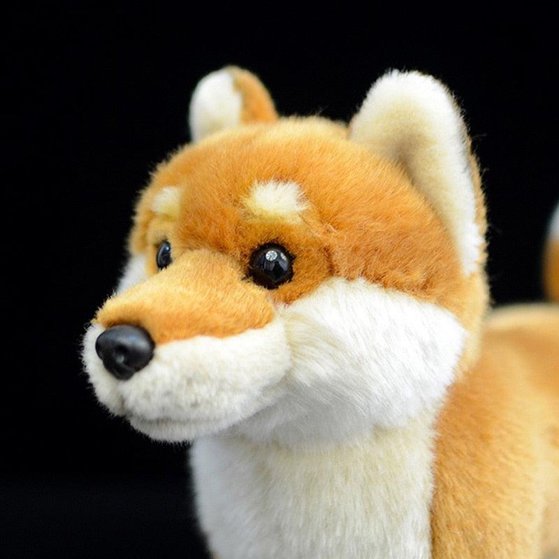 Adorable peluche japonaise Shiba Inu à l'identique