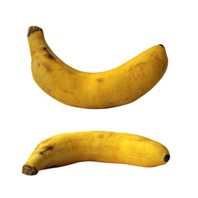 Banana shaped dog toys (2 pieces)