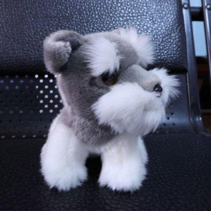 Super cute Schnauzer plush toy