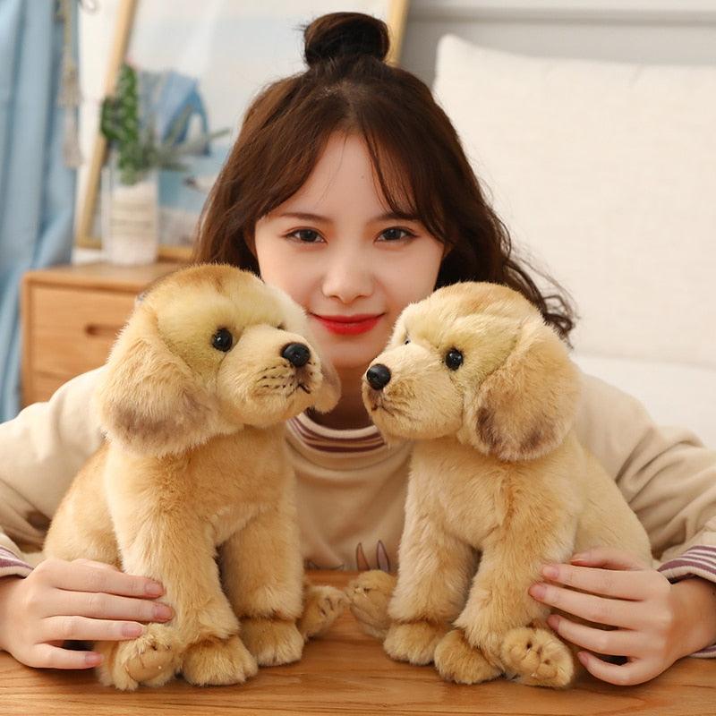 Super cute realistic puppy plush toys