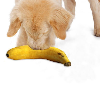 Jouets en forme de banane pour chien (2 pièces)