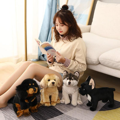 Super cute realistic puppy plush toys