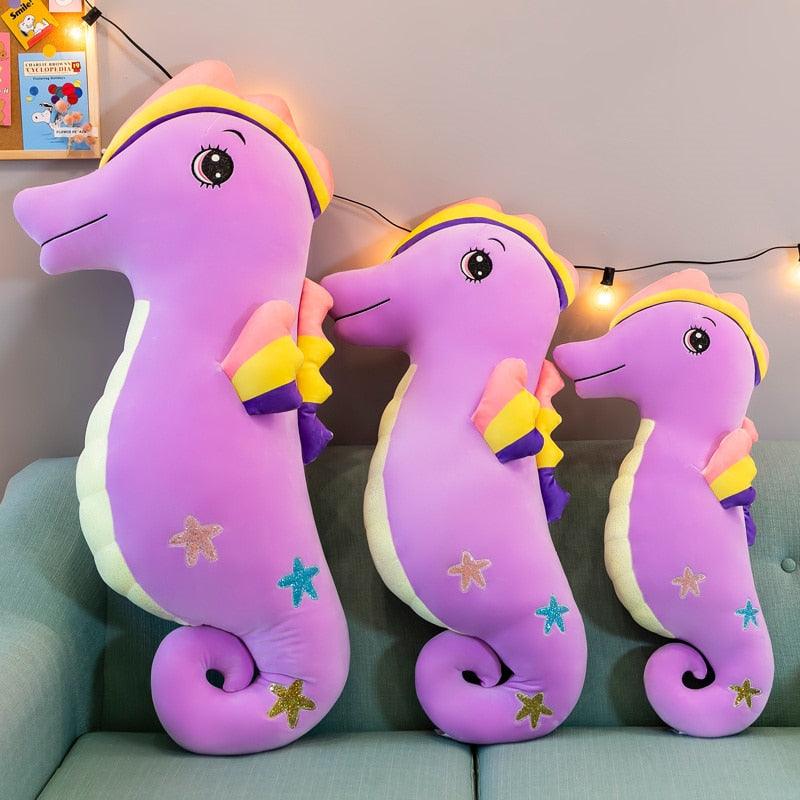 Colorful seahorse soft toys