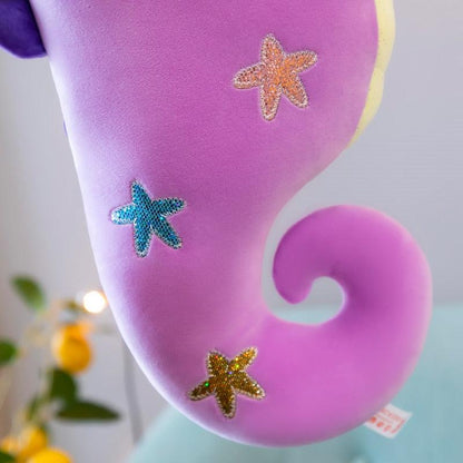 Colorful seahorse soft toys