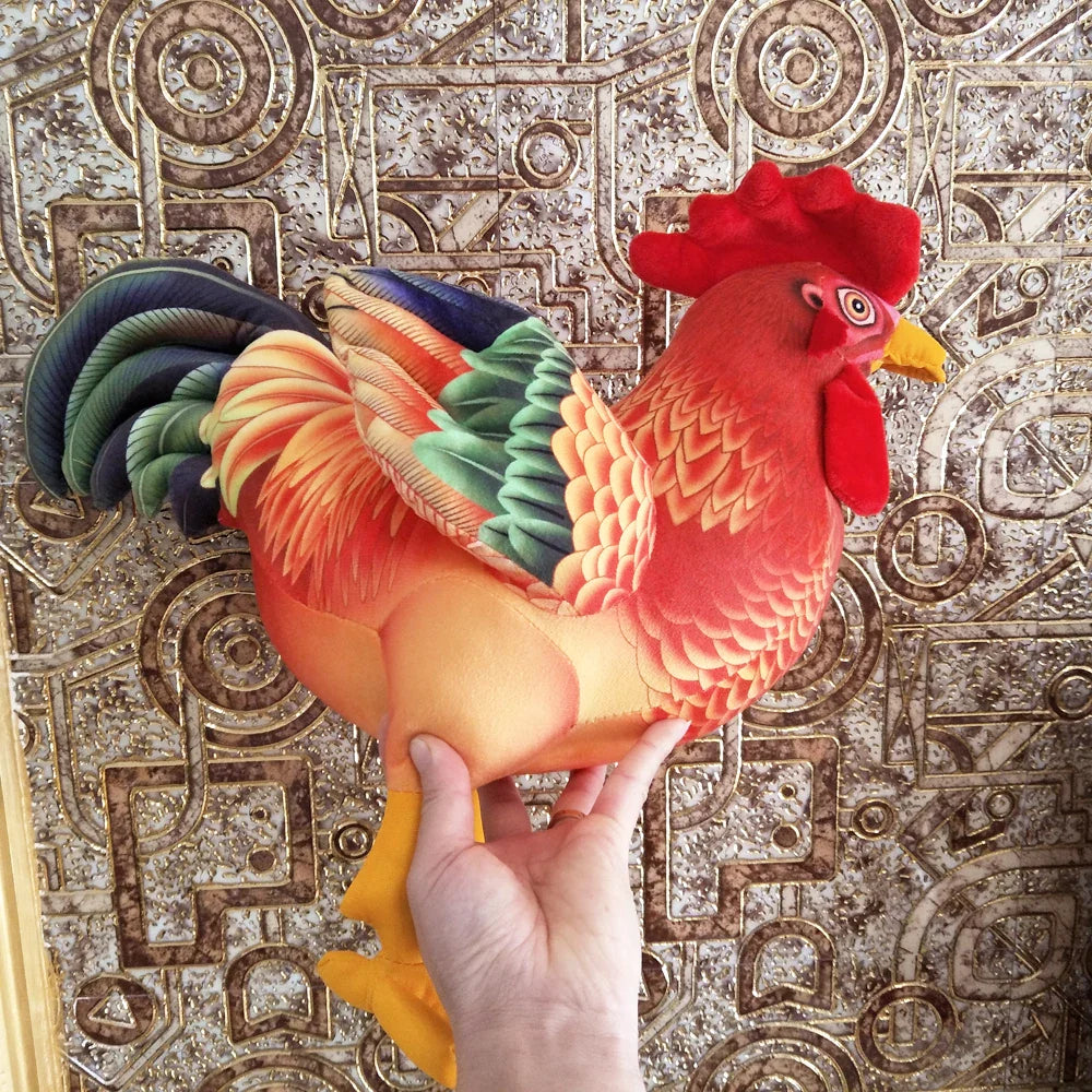 Rainbow Rooster Plush