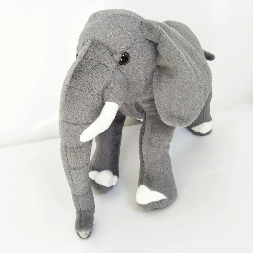 Peluche éléphant d'Afrique réaliste