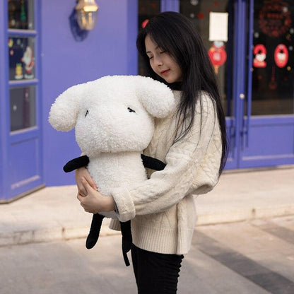 Adorable White Sheep Plush Doll