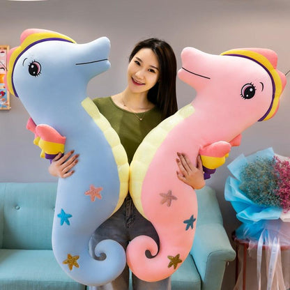 Colorful seahorse soft toys