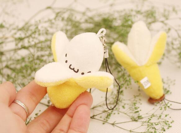 Super cute banana keychain