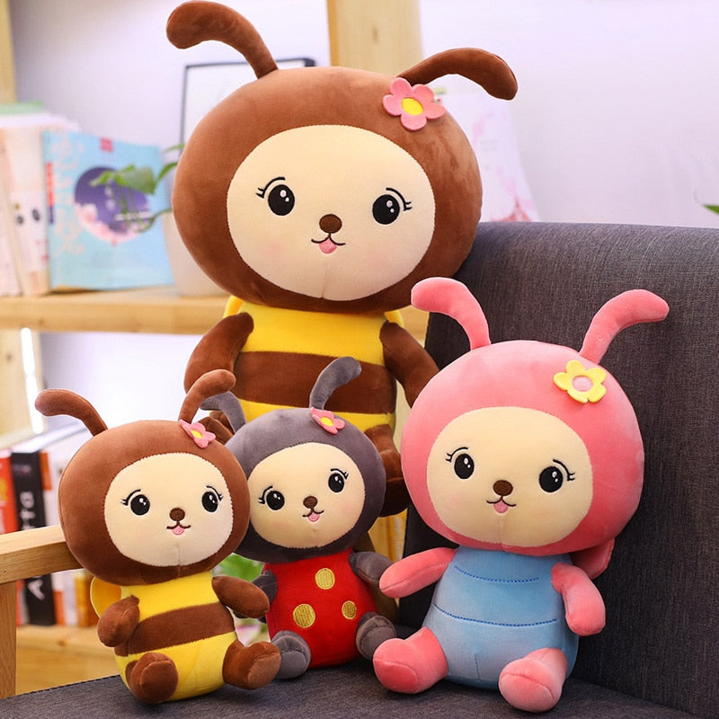 Super Kawaii Honeybee and Ladybug plush toys