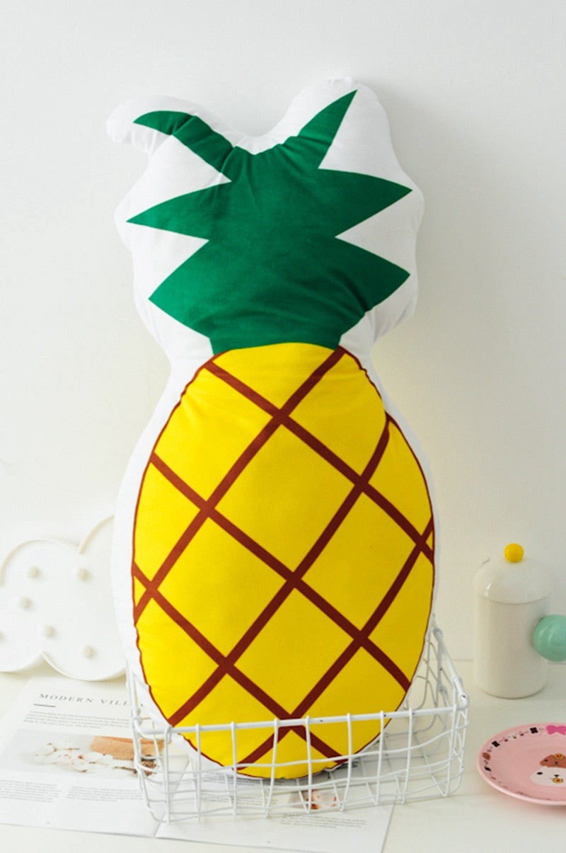 Oreiller mignon en forme d'ananas imprimé