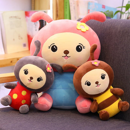 Super Kawaii Honeybee and Ladybug plush toys