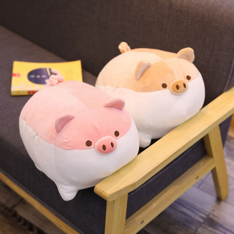 Super cute chubby pig plush toy