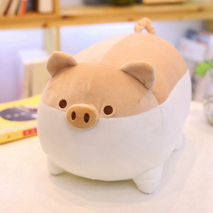 Peluche super mignonne cochon joufflu