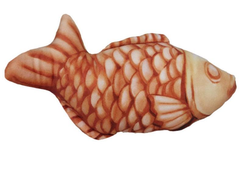 Peluche poisson drôle de chat