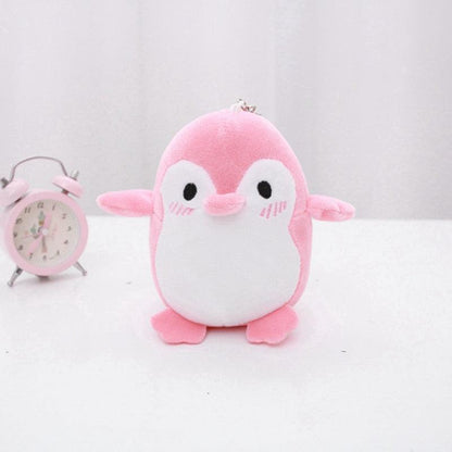 Adorable mini penguin keychain plush toys