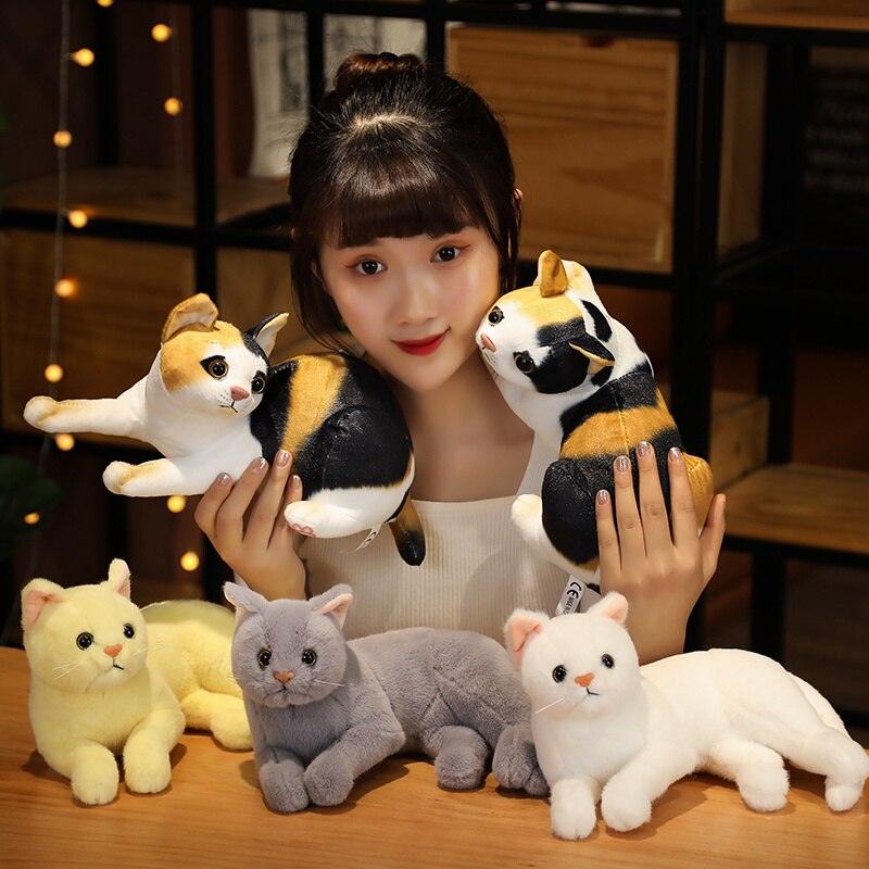 Kawaii Realistic Kitty Cat Plush Toys