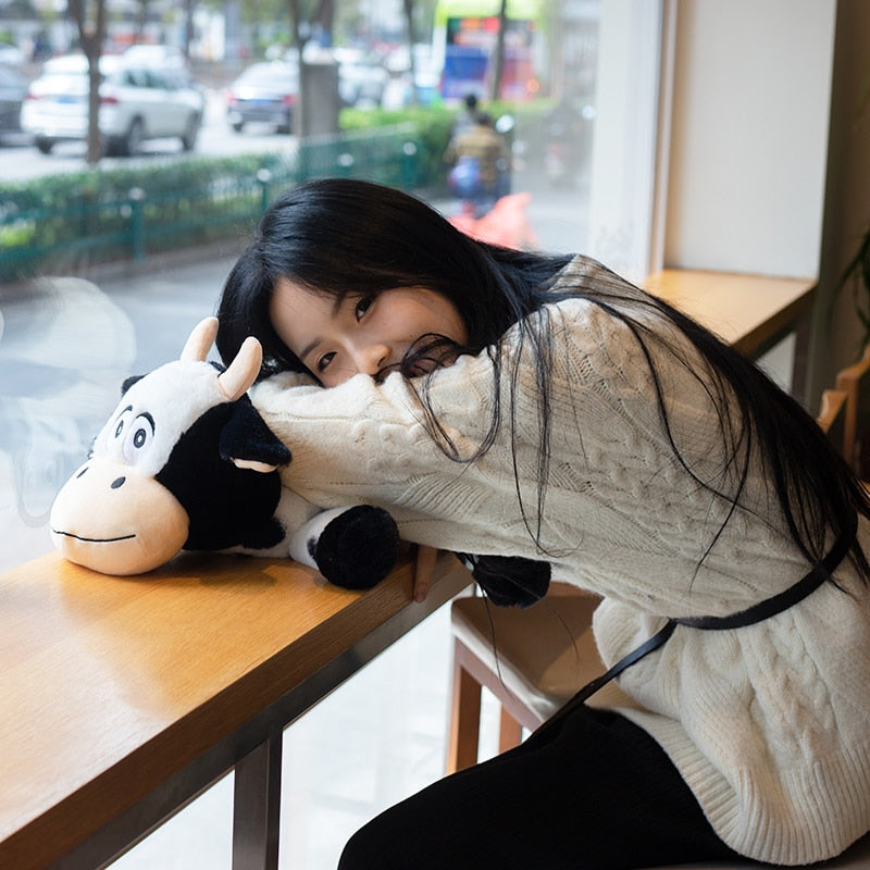 Fuzzy Ploppy Cow Plush