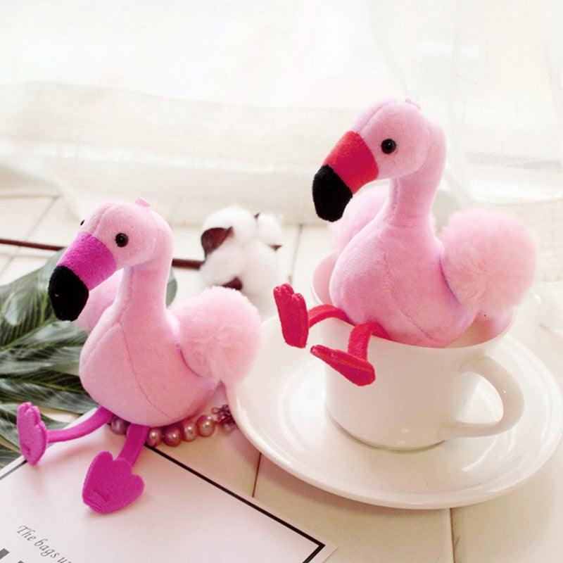 Flamingo Plush Keychain