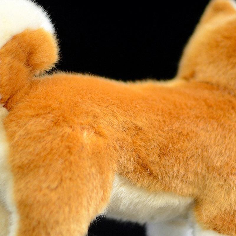 Adorable peluche japonaise Shiba Inu à l'identique