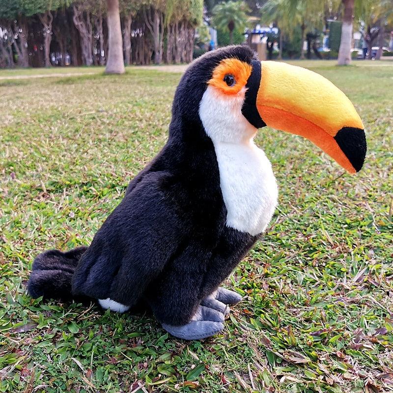 Large realistic Toucan plush toy