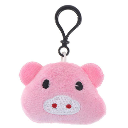 Porte-clés mini cochon en peluche