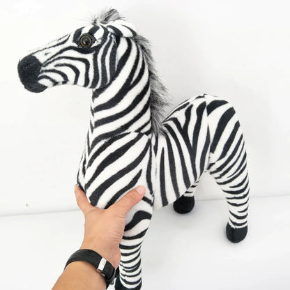 Plush almost like a real zebra