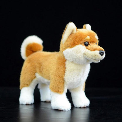 Adorable peluche japonaise Shiba Inu à l'identique