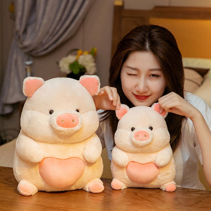 Love Heart Pig Soft Toys