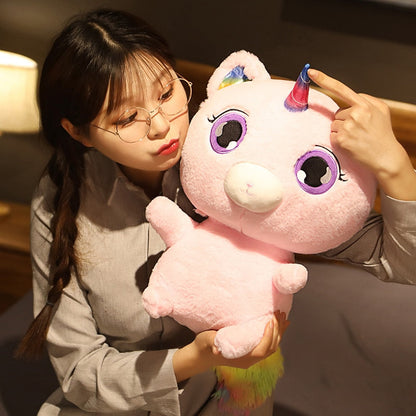 Peluche chaton licorne super mignon