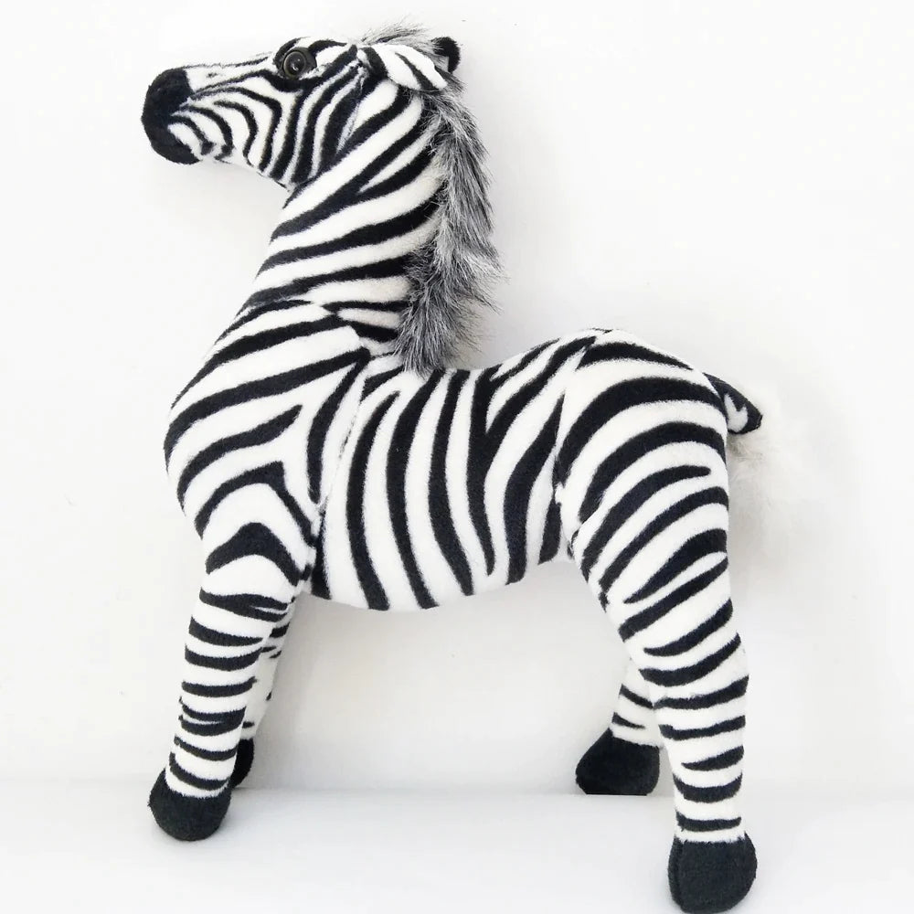 Plush almost like a real zebra