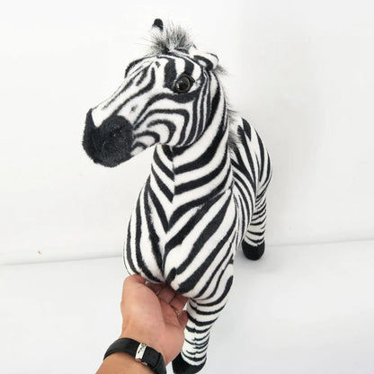 Plush almost like a real zebra