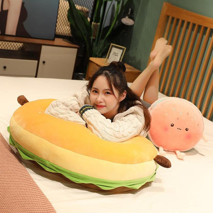 Hamburger soft toys