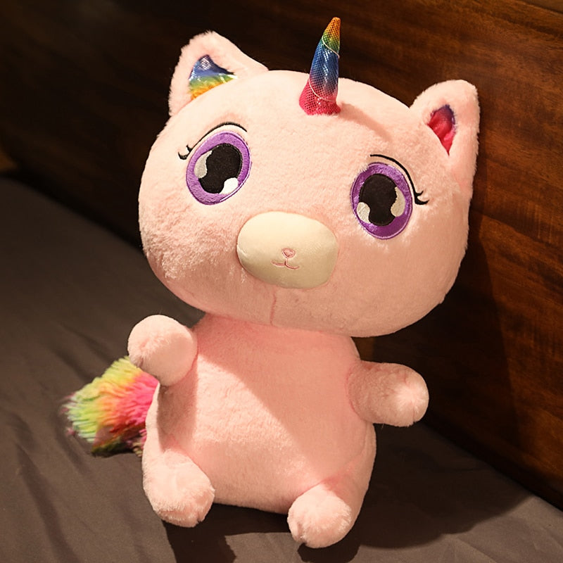 Super cute unicorn kitten plush toy