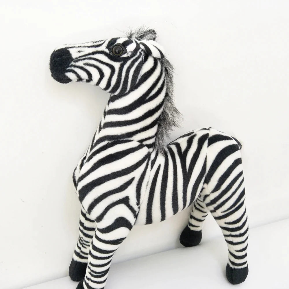 Plush almost like a real zebra