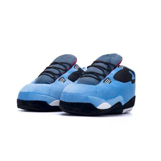 AJ4 TS Chaussons Jordan Sneakers Bleu - Peluche Center | Boutique Doudou & Peluches