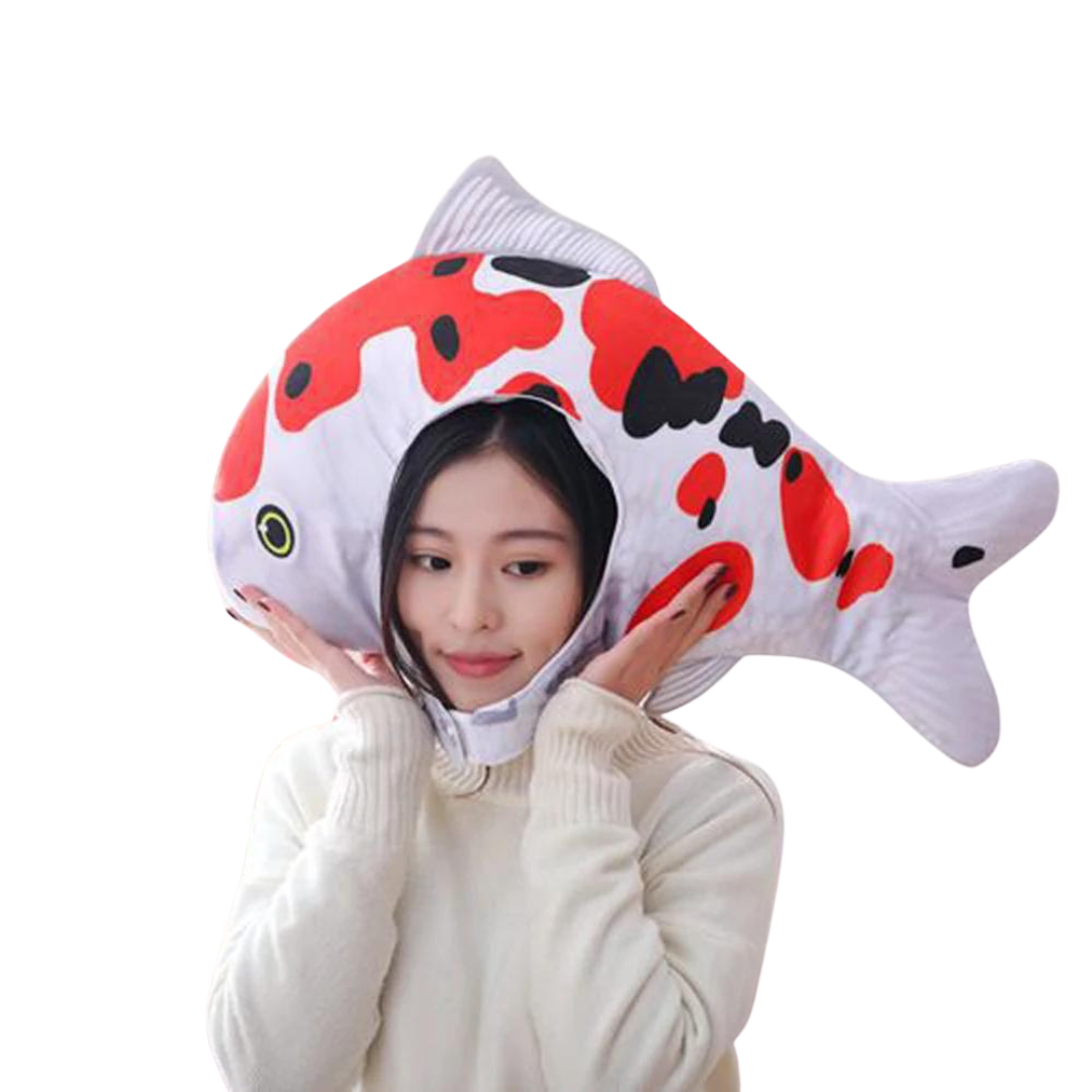 Chapeau Peluche Poisson Koi