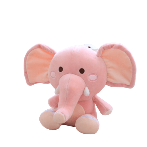 Cute Pink Elephant Plush Toy