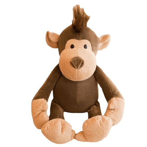 Light Brown Sitting Monkey Plush Toy