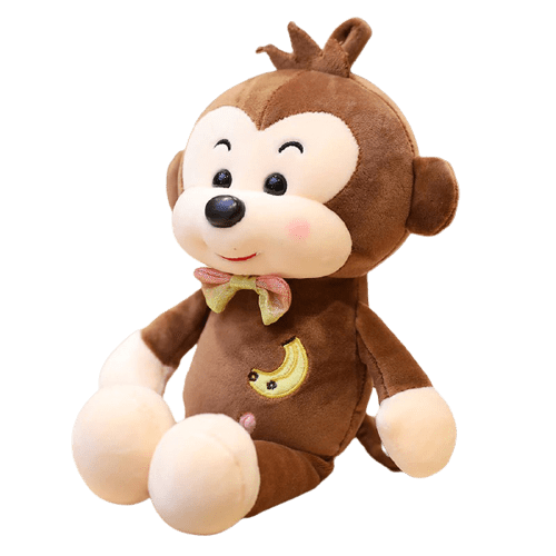 Brown Banana Monkey Plush Toy